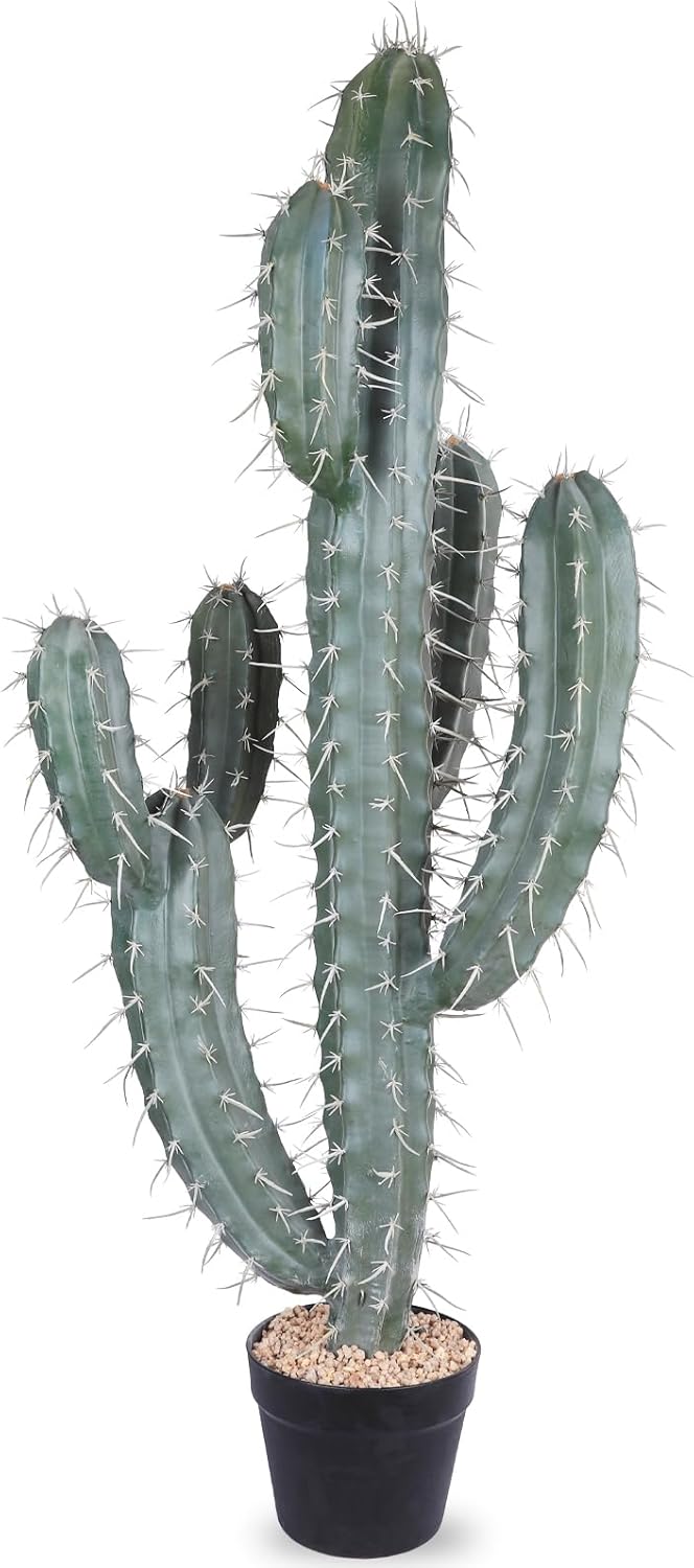 Artificial Cactus Fake Cacti 62" Faux Potted Cactus Plants for Home Store Office Decoration