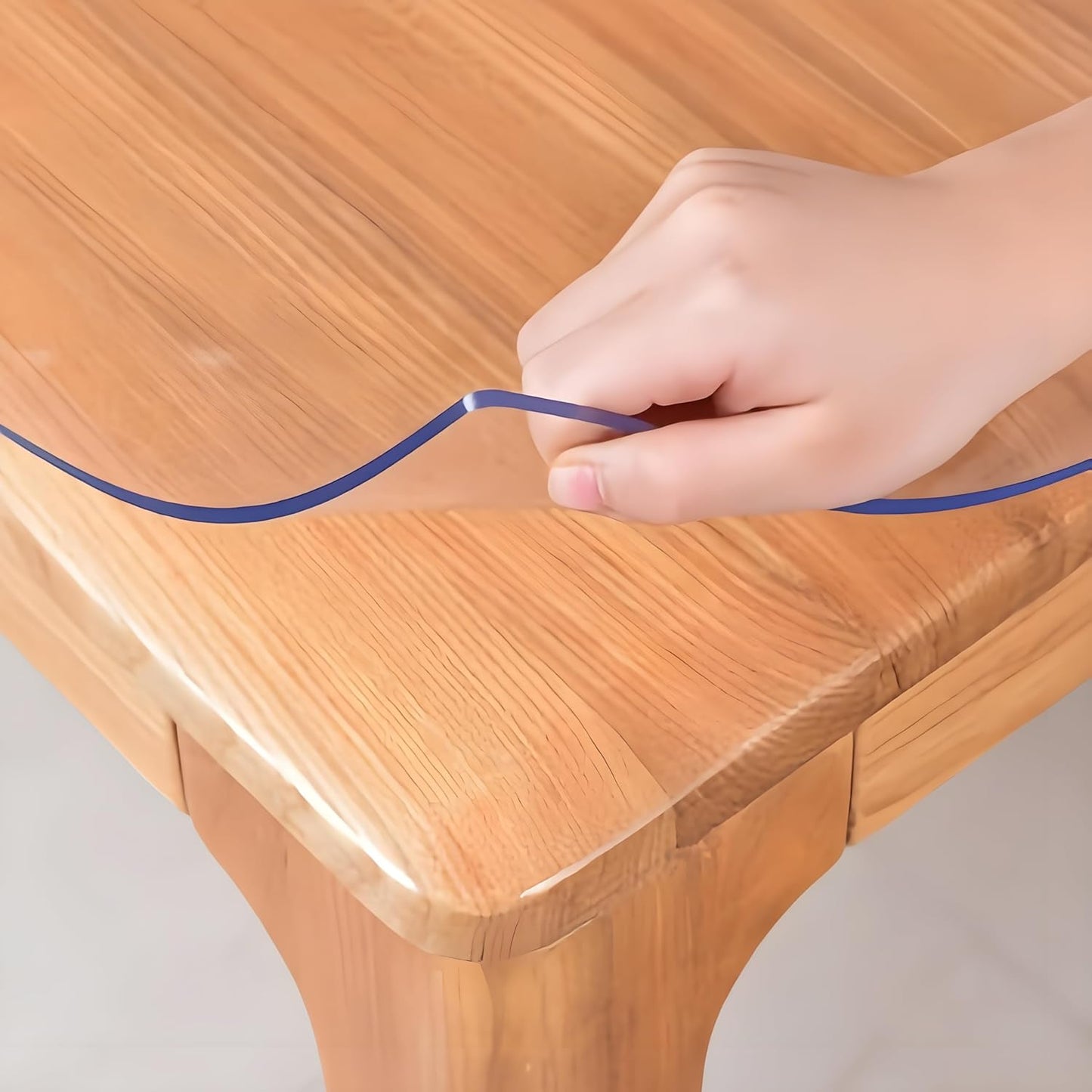 42"X84"Crystal PVC Table Cover Protector, Waterproof PVC Tablecloth, 2MM Thickened Protector for Table, Desk, Coffee Table, Workbench,Dresser, TV Stand, Counter