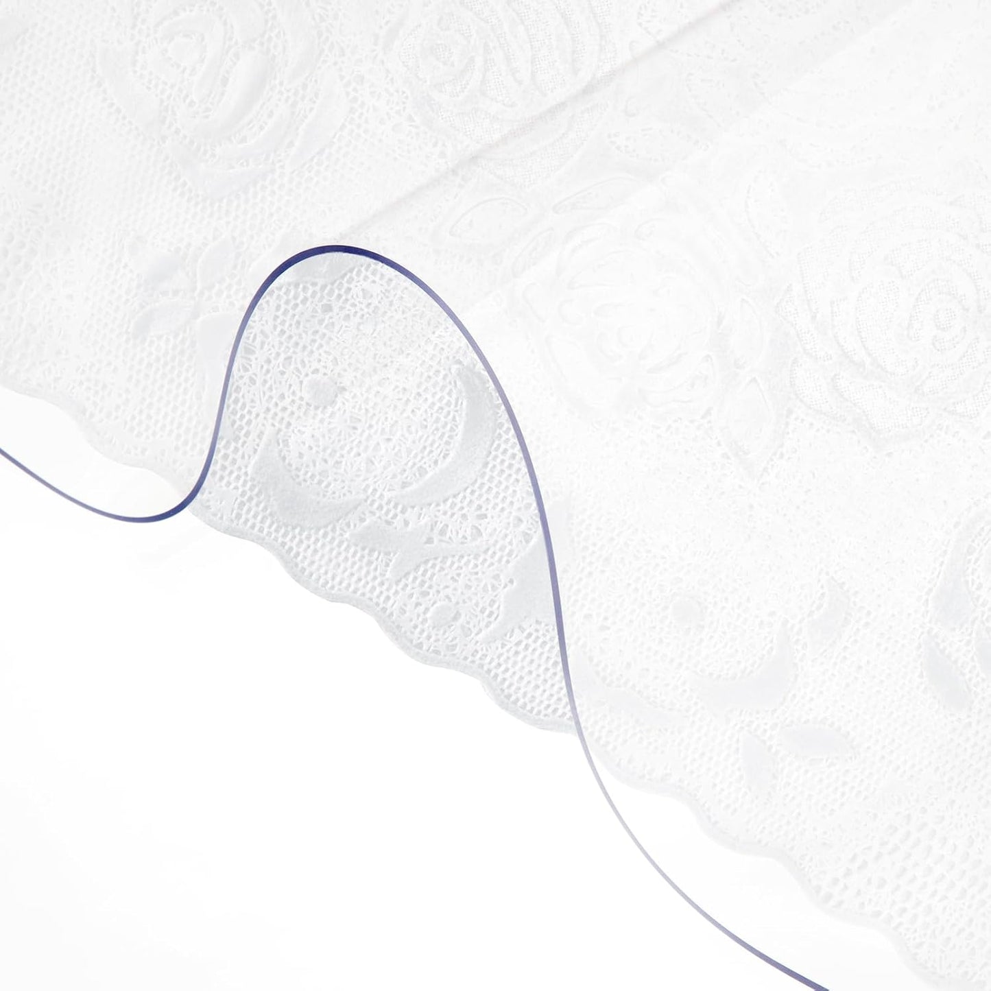 VEVOR Plastic Table Cover, 42 x 60 Inch 2.0 mm Thick Clear PVC Desk Mat Protector, Waterproof & Easy Cleaning Desk Pad Tablecloth, for Office, Dresser, Dining Room, Night Stand